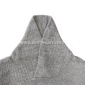 Men's Knitted Shawl Collar Rib Fashion Pullover